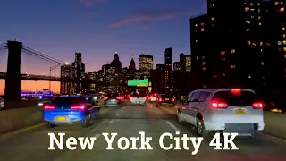 Manhattan Sunset FDR Drive | New York City 4K