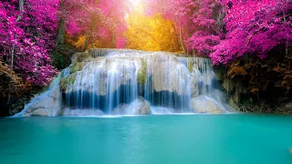 baby sleep music with nature sounds, waterfall sounds - healing sleep music