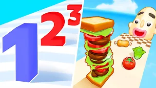 Sandwich Runner | Number Master - All Level Gameplay Android,iOS - NEW APK BIG UPDATE