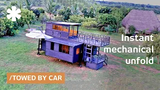 Uber driver saves money to build genius Expandable Container Home
