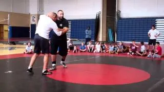 Antonio Garay Demonstrates 3 ways to get an under hook at NJ All-State Wrestling Camp