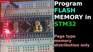 STM32 FLASH Programming || Write and Read || PAGE  Memory Type