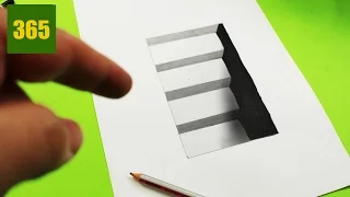 Comment dessiner une Illusion d'optique - Trou - Tutoriel