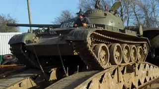 Russian T54 Tank test drive
