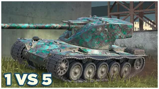 Emil I • 1 VS 5 • Realistic Battle WoT Blitz
