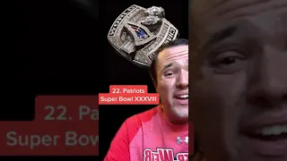 Ranking Every NFL Super Bowl Ring