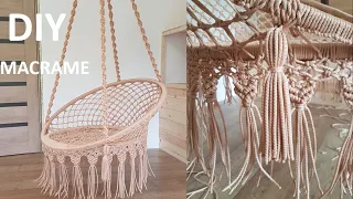 MACRAME | swing  | HAMMOCK | Подвесное кресло - гамак своими руками | Макраме Качели| macrame jhula