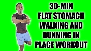 30-Minute Walking And Running In Place Workout to Lose Stubborn Belly Fat