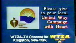 1994 WTZA United Way Campaign w Heart Promo Commercial
