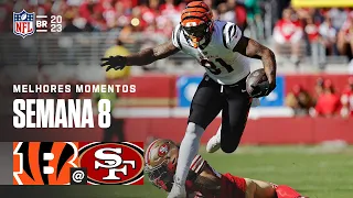 Cincinnati BENGALS x San Francisco 49ERS | Melhores Momentos | Semana 8