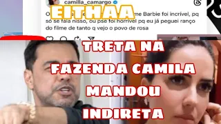 GRACIELE LACERDA TEM QUE SAIR CORRIDA DA FAZENDA CAMILA CAMARGO TACOU A INDIRETA