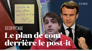 "On entre dans une culture du mème” : décryptage du post-it d’Emmanuel Macron