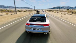 CRASHES and DANGEROUS DRIVING on Porsche Panamera - BeamNG.Drive