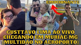 Gusttavo Lima CHEGANDO em Muriaé recebido por MULTIDÃO (Ao vivo)