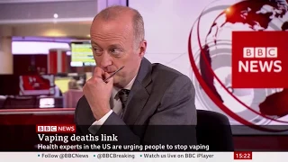 BBC News covering the mysterious lung illness in the USA