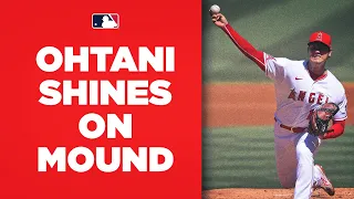 8 innings, 10 Ks! Shohei Ohtani shines on the mound against the A's!