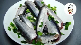 HERRING spicy salted / Delicious herring in the home / fish Recipes -Magic food