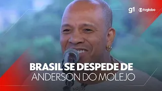 Brasil se despede do cantor de pagode Anderson, vocalista da banda Molejo #g1 #JN