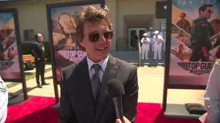 Top Gun: Maverick: Producer Tom Cruise "Maverick"  Red Carpet Premiere Interview | ScreenSlam