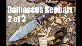 Forging A Kephart Bushcraft Knife Damascus Sawblade Steel Part 2 Bladesmithing And Knifemaking