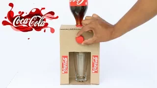 How to Make Coca Cola Fountain Machine From Cardboard at Home