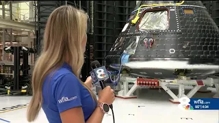 NASA's Artemis II crew sees spacecraft for the first time