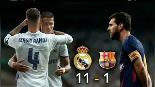 ملخص مباراه ريال مدريد 11 - 1 برشلونة -  الكلاسيكو - تعليق خليل البلوشي...