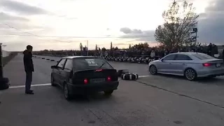 Drag Racing Mariupol 18, 14.10.2017 ВАЗ 2113 vs AUDI A3 quattro