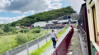 Ep10 Steam train Porthmadog to Tan-y-Bwlch in Wales The UK