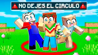 ¡Minecraft PERO NO SALGAS del CIRCULO! 😨⭕ SILVIOGAMER MINECRAFT PERO