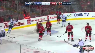 Canucks @ Flames Highlights 10/8/14