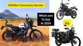 Himalayan 452 or Yezdi Adventure which one to buy in 2024 | Yezdi Adventure OBD2 Ownership Review