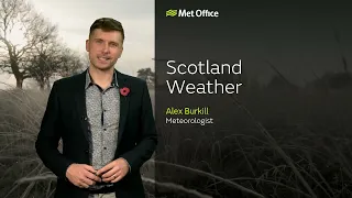 01/11/23 – Rain overnight, morning frost patches – Scotland Weather Forecast UK – Met Office Weather