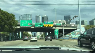 Driving on 8th Street ('Calle Ocho') inbound Brickell - Part 1