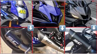 YAMAHA YZF R1 vs R7 vs R6 | Sc Project Exhaust Sound Comparison