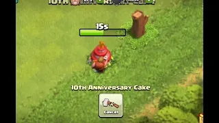 what you get if you remove coc 10th anniversary cake