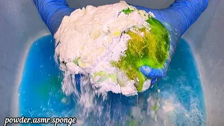 Fluffy Paste: “One summer day” ☀️🌿💦Squeezing sponges asmr