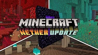 NETHER UPDATE | Minecraft 1.16 | First Snapshot 20w06a | New Biomes, Mobs and Netherite! (+seed)