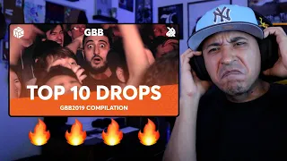 TOP 10 DROPS 😱 Grand Beatbox Battle Solo 2019 (Reaction)