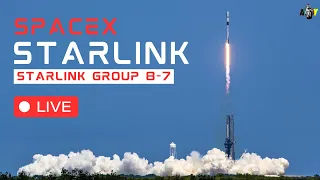 LIVE: SpaceX Starlink Group 8-7 Launch with Direct to Cell from Vandenberg