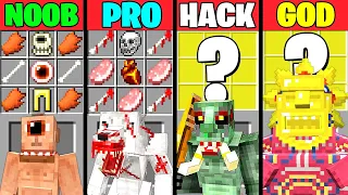 Minecraft Battle: NEW BOSS MOD MODS CRAFTING CHALLENGE NOOB vs PRO vs HACKER vs GOD Funny Animation