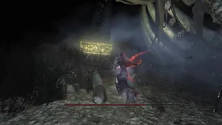 This is what happens when you destroy Wolnir's bracelet without depleting his HP - Dark Souls 3