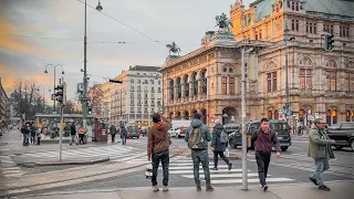 Vienna Ringstrasse Walking Tour, January 2024 | 4K HDR