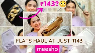 Trendy *MEESHO FLATS HAUL* 2023🥿*MEESHO FOOTWEAR HAUL* #meeshohaul