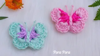 How to Crochet a 3D Butterfly I Step by Step Tutorial