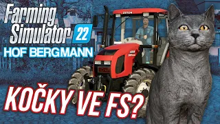 KOČKY A KOŤATA ve Farming Simulatoru? | Farming Simulator 22 Hof Bergmann #08