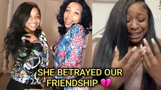 Reginae furious😡 & heartbroken💔 as her friend zonnique publicly revealed she has feelings for ar'mon