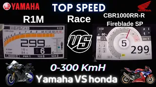Top Speed 0-299Kmh-2023 Yamaha Yzf R1M VS Honda Cbr 1000RR R Fıreblade SP-Sound- Ses-Gazlama-Review