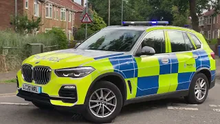 Norfolk Constabulary: Vauxhall Vivaro PTV + BMW X5 Armed Response Vehicle Responding