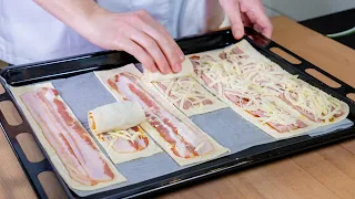 Do you have puff pastry and bacon? A recipe that surprised everyone!